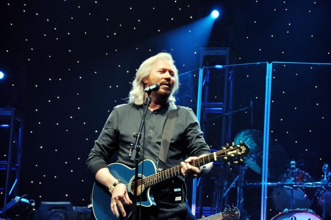 Barry Gibb performed at the Love and Hope Ball at the Diplomat Hotel in Hollywood in 2009.