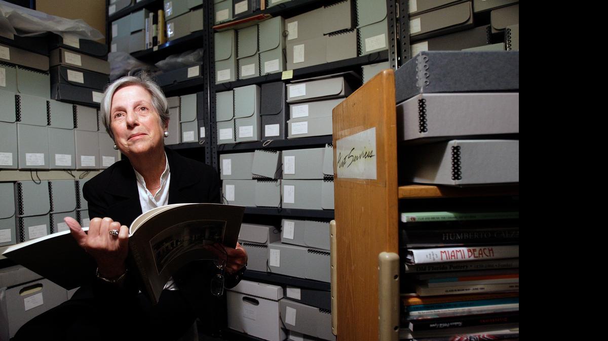 
PRESERVING ART: Helen Kohen, an art historian and retired Miami Herald art critic, a position she held from 1978 to 1995, designed The Vasari Project at the Miami-Dade Public Library, 101 W. Flagler St., where materials of prominent South Florida artists are archived. She also curated independent exhibits and won the inaugural ArtTable Pioneer Award.
