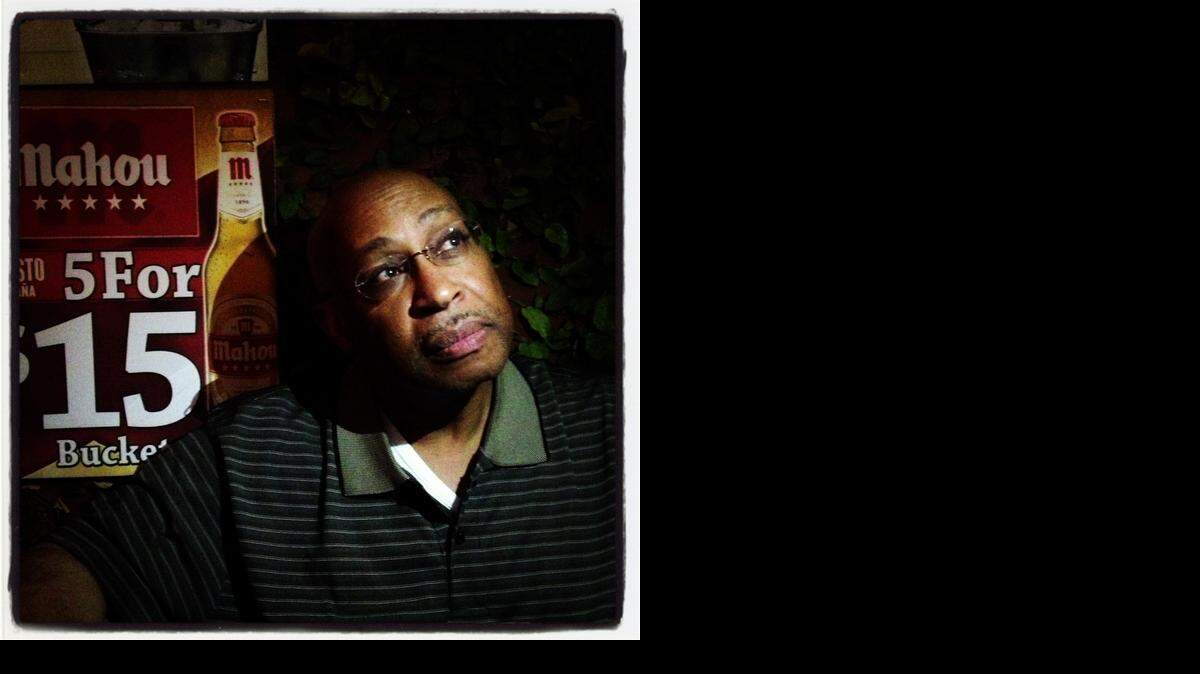 
COMING HOME: Michel du Cille during a visit to a Wynwood restaurant in Miami in 2013. 
