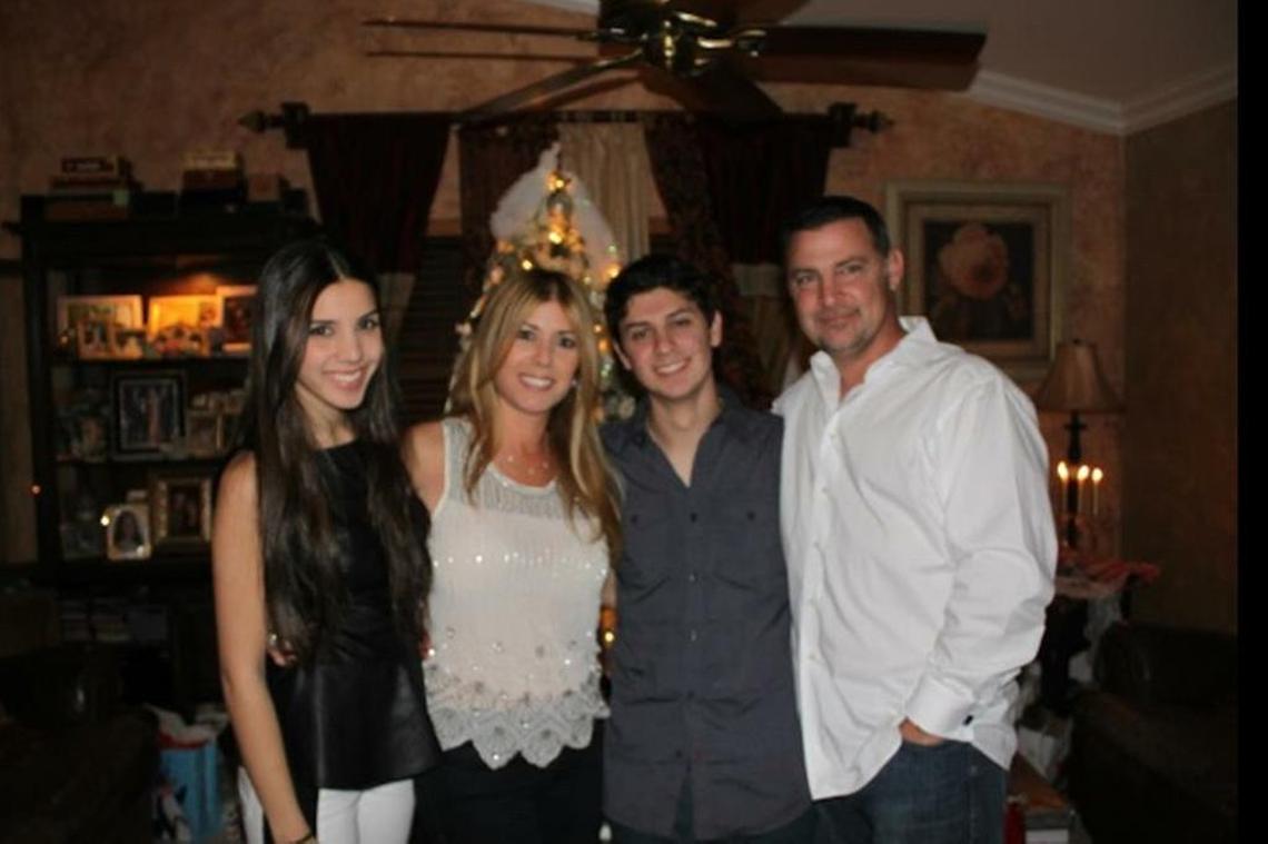 Jose “Pepe” Rey, right, is pictured with, from left, daughter Becky, wife Lissette and son Joey Rey.