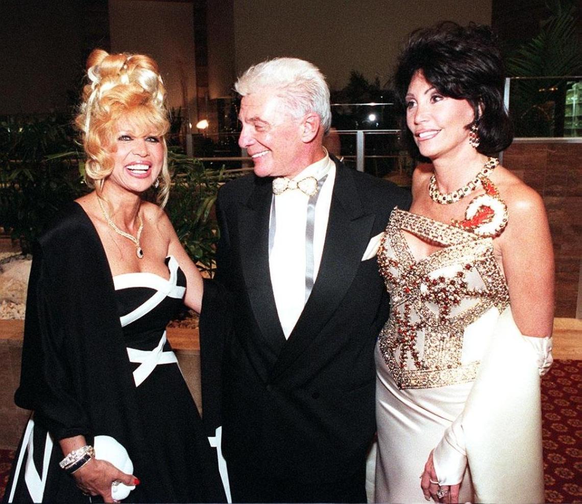 Claudine Smurfit, Leon Simkins and Serena Borman Simkins at the Children’s Resource Fund at the Hotel Intercontinental in March 1997.