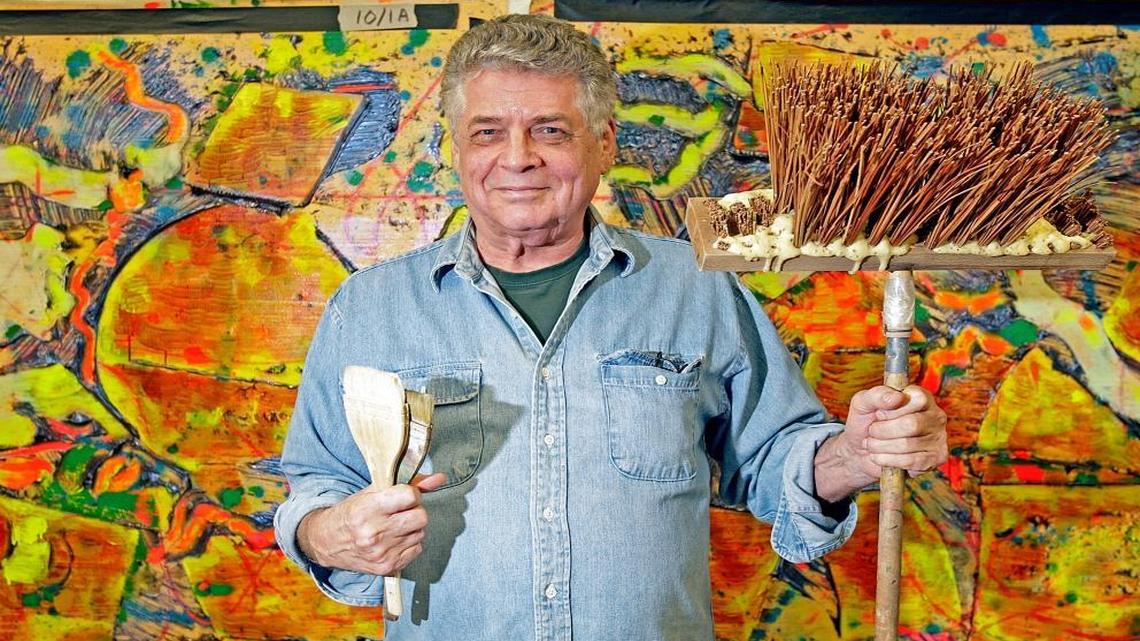 Darby Bannard, a longtime chairman of the art department and professor of art at the University of Miami, was a trailblazer in the Minimalist art movement of the 1960s. Andy Warhol collected his paintings. He is shown here in 2010.