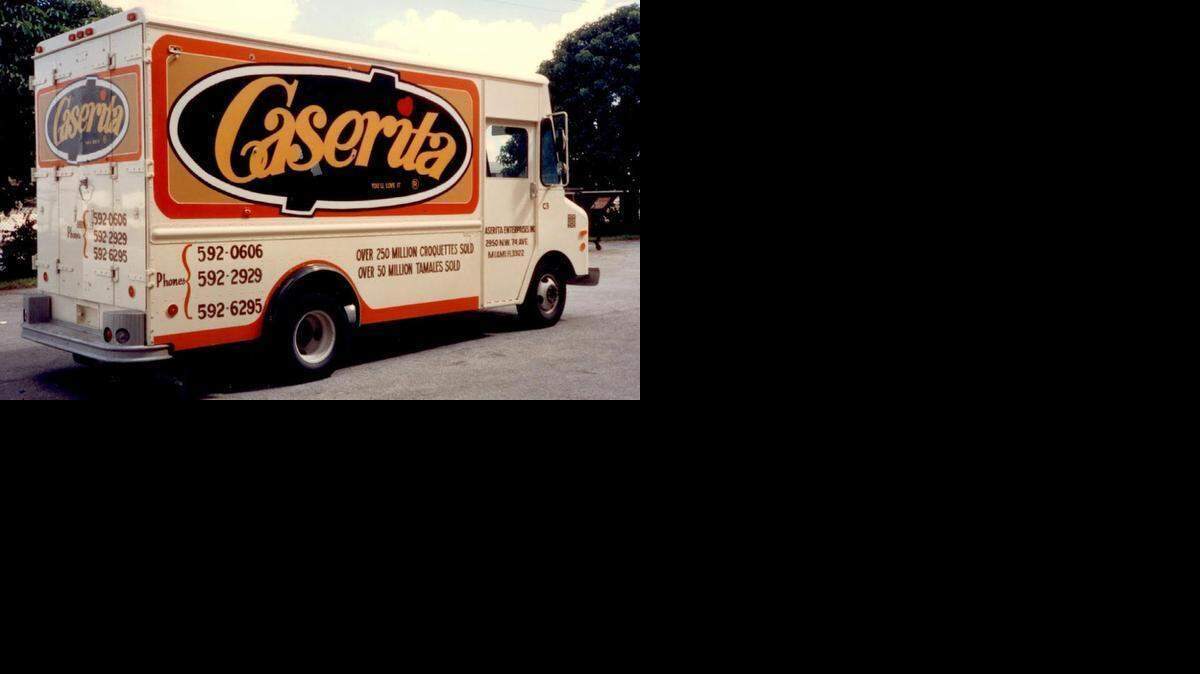 
FAMILIAR SITE IN MIAMI: The Caserita delivery truck distributed the Cuban family company’s ham croquettes, Cuban-style tamales and other frozen dishes to more than 250 supermarkets and 600 institutions such as restaurants, bakeries, schools and hospitals. Felipe and Adelina Fernández founded the company in 1969, eight years after moving to Miami from Cuba.
