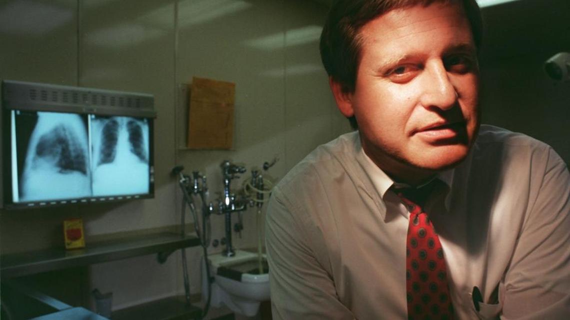 Dr. Bruce A. Hyma, in 2001, after he was named chief medical examiner of the Miami-Dade Medical Examiner’s Office.