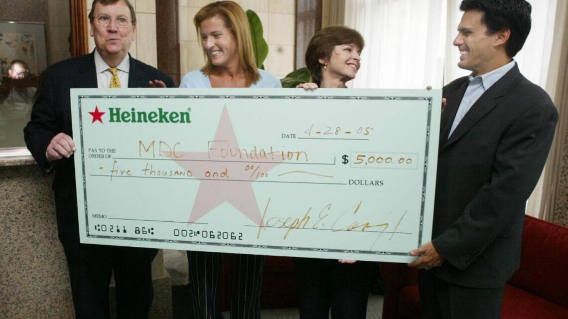 Executive charmed everyone from welders to Jay Leno for his causes