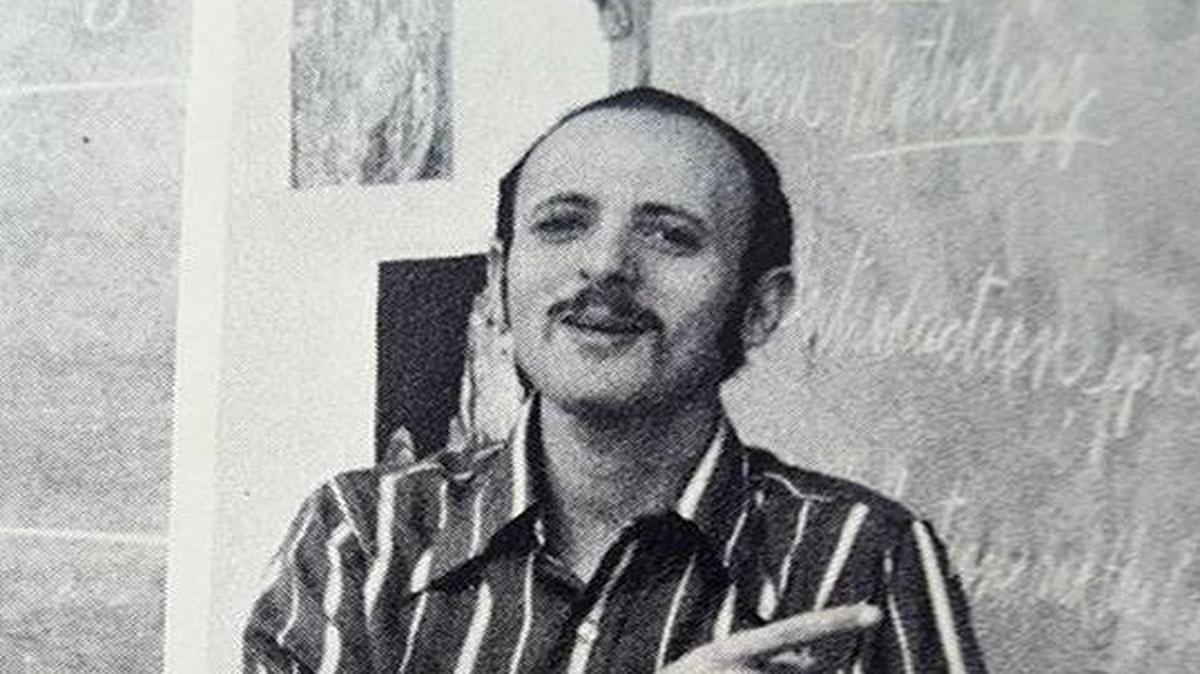 Alan Bloom in his English classroom at Miami Coral Park Senior High School in 1972.