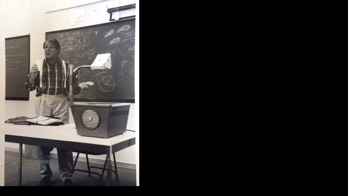 
PROFESSOR: Alvin Goldstein, seen here in the late 1980s at Florida International University, was a journalism teacher at the North Miami-Dade campus.
