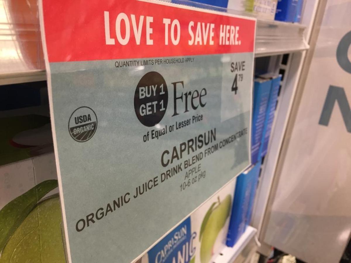 Do “BOGO” items count as one in the supermarket express lane?