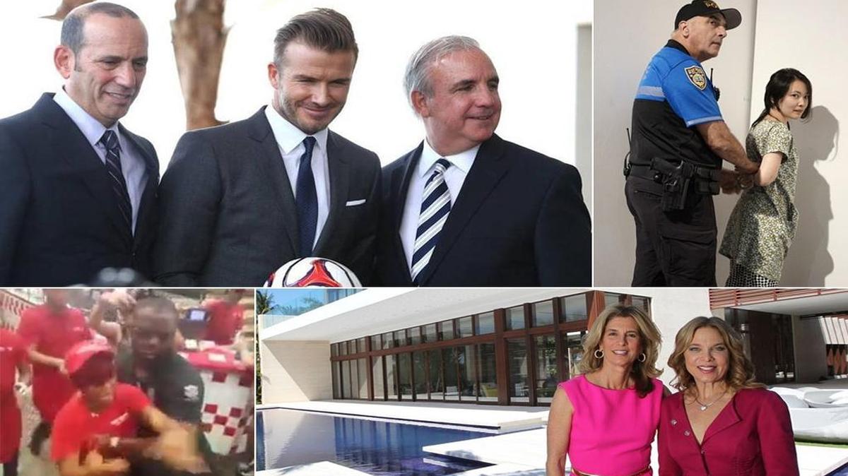 Among our best read stories of 2015 were (clockwise, from top left): David Beckham’s quest for a Miami soccer stadium, a stabbing at Art Basel Miami Beach, blackmail threats against celebrity real estate agents The Jills, and a brawl at a Miami Beach burger joint caught on camera.