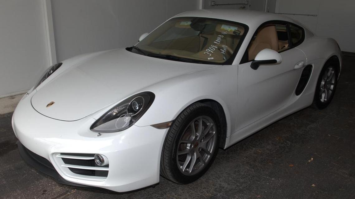 The 2014 Porsche Cayman, which was stolen by the teenagers April 27.