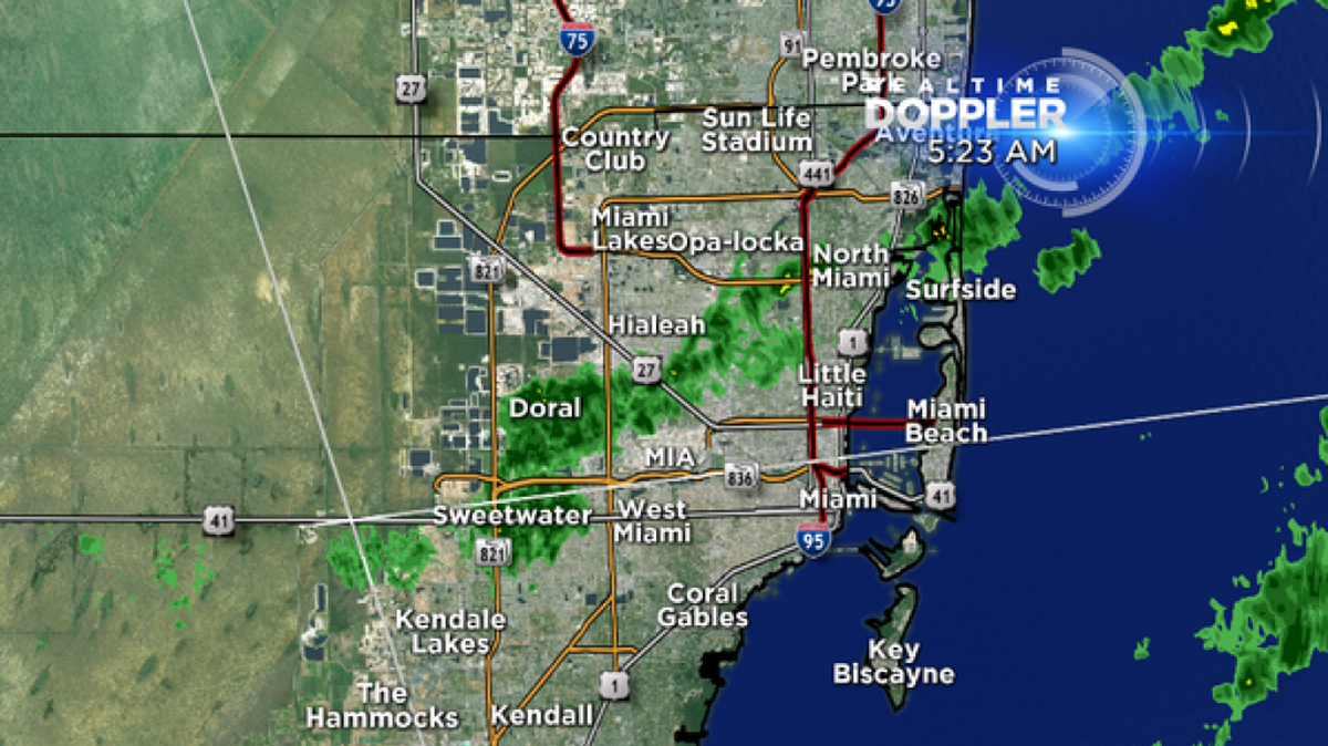Early Monday radar.