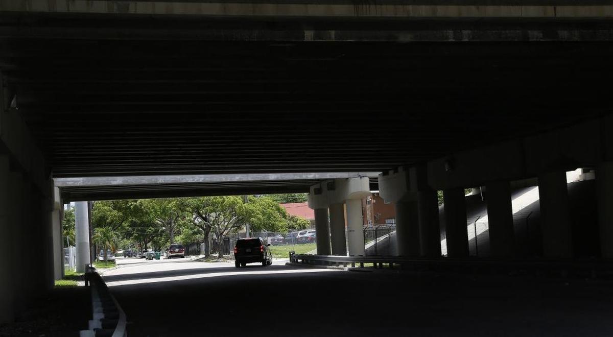 A dark and dreary I-95 underpass will be redone with lighting and murals, thanks to a Public Space Challenge grant from the Miami Foundation, which announced the winners on Tuesday, Aug. 29, 2017.