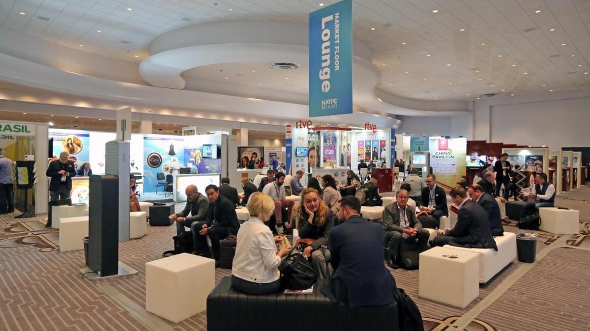 The NATPE television convention is being held in Miami Beach this week at the Eden Roc and Fontainebleau Hotels.
