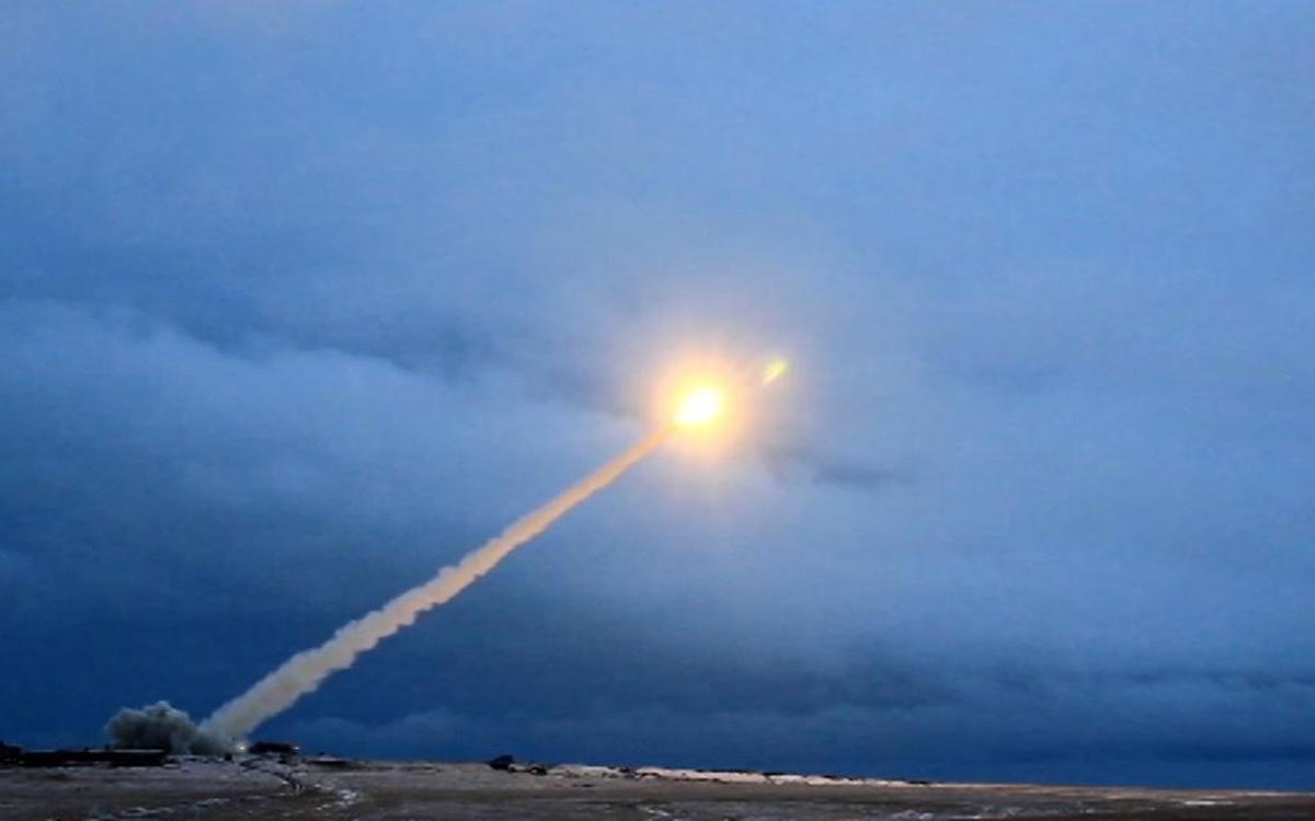 This video grab provided by RU-RTR Russian television via AP television on Thursday, March 1, 2018, shows the launch of what President Vladimir Putin said is Russia’s new nuclear-powered intercontinental cruise missile. President Vladimir Putin declared that Russia has developed a range of new nuclear weapons, claiming they can’t be intercepted.