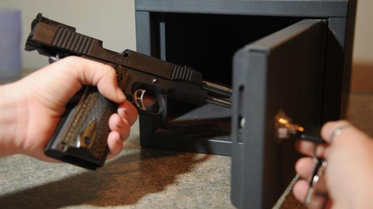 Storing guns safely can help stop accidents.