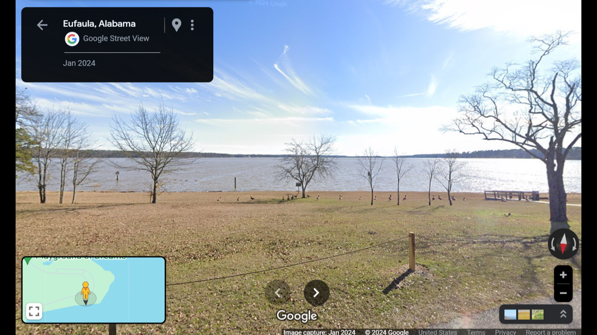 Two bodies were recovered from a vehicle submerged in 12 feet of water in a recreation area in Alabama, police said.