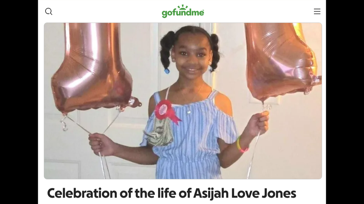 Asijah Love Jones was a month shy of her 12th birthday before she was fatally struck by a stray bullet, her family said.