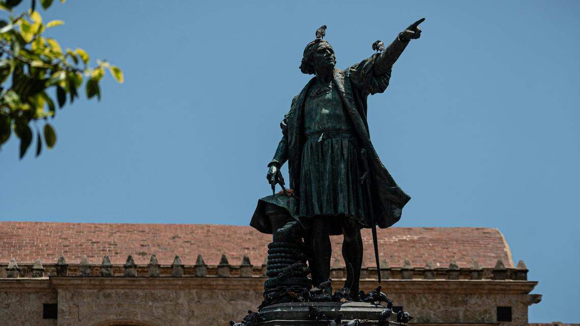 About half of Americans, 52%, have a favorable view of Christopher Columbus, while 32% view him unfavorably, according to a new poll.