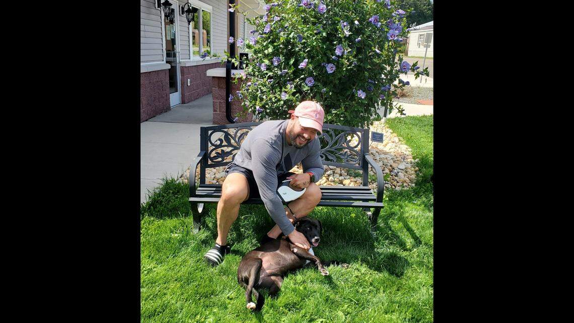 A dad to a 12-year-old son adopted a dog after seeing a TikTok showing her 425th day at a Pennsylvania animal shelter.