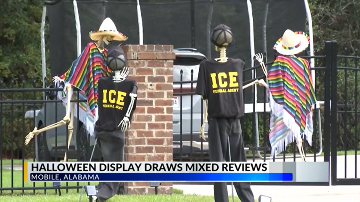 ICE Halloween display at Alabama sheriff’s house causes controversy ...