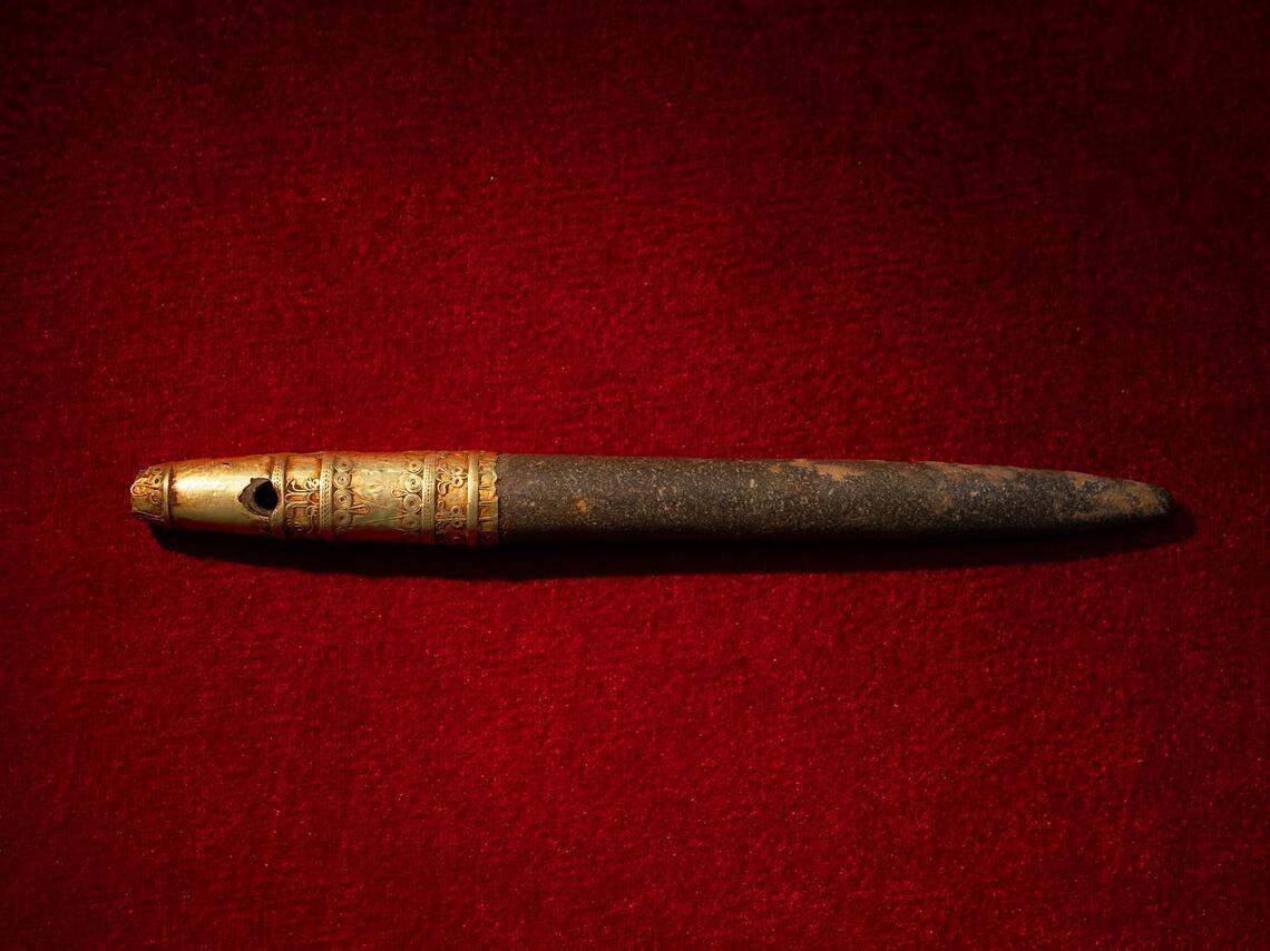 The artifacts date to the 5th century B.C.