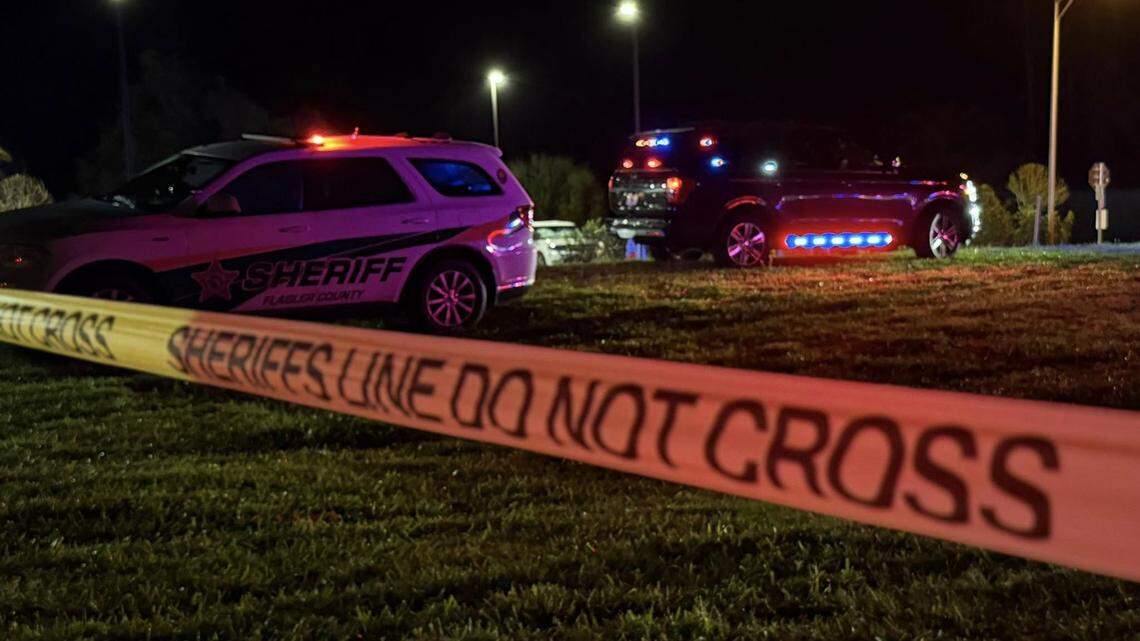A man accused of killing his ex-wife crashed in Florida during a police chase and died at a hospital, according to deputies.
