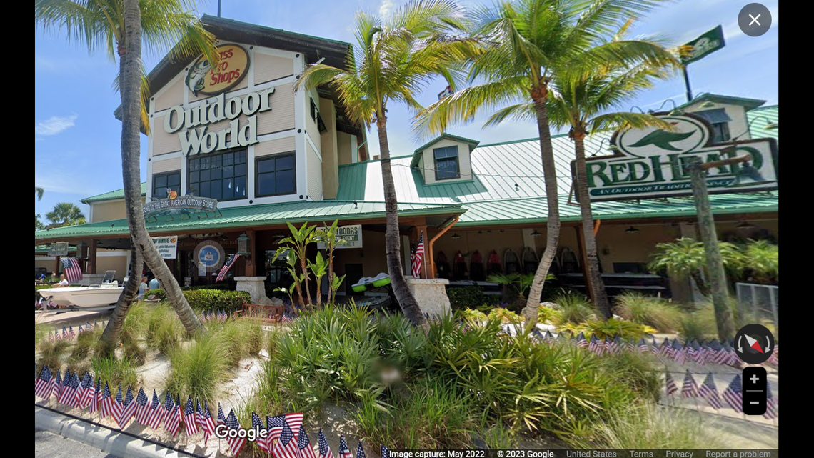 A person is accused of stealing a tarpon from a Bass Pro Shops indoor pond in Fort Myers and exiting the store with it, according to Florida deputies.