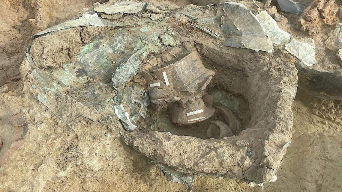 A “princely grave,” dating back to the seventh century B.C., was recently discovered in Italy, officials said.