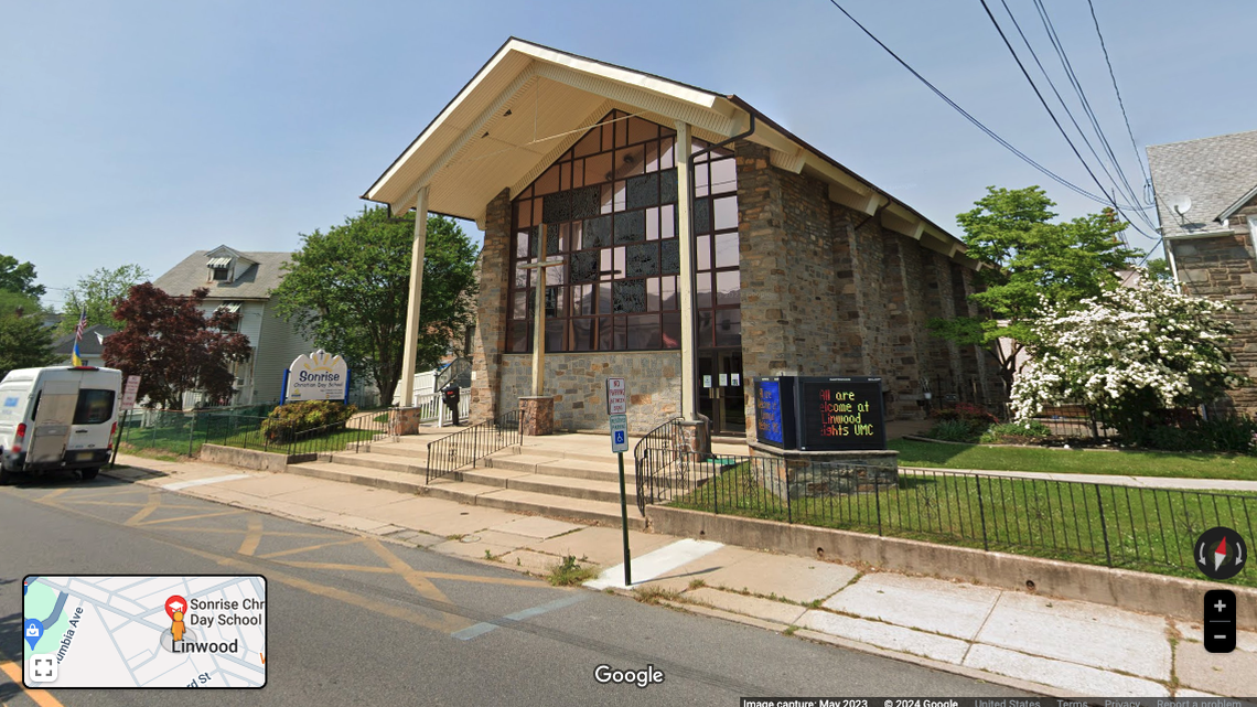 A man broke into Sonrise Christian Day School and jumped out of a window while naked, police say.