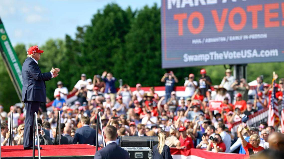 A Democrat younger than former President Donald Trump would outperform Trump in seven swing states, new polling reveals.