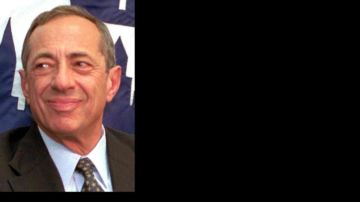
 Former New York Gov. Mario Cuomo during a news conference at the City University of New York Graduate Center in New York in 1994. 
