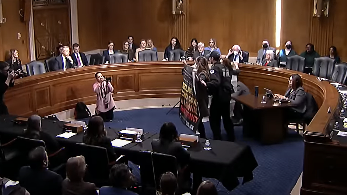 At the Senate HELP Committee hearing, Long COVID activists demand the disease be declared a national emergency.