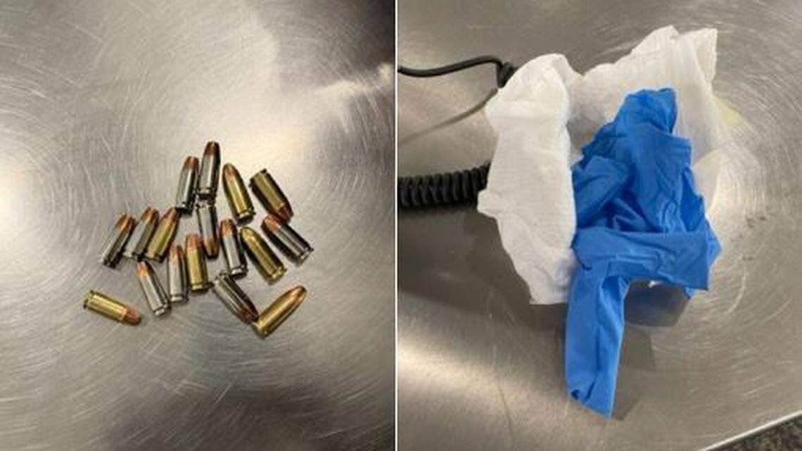 A man was caught with a bullet-filled diaper at a New York airport, TSA officials said.