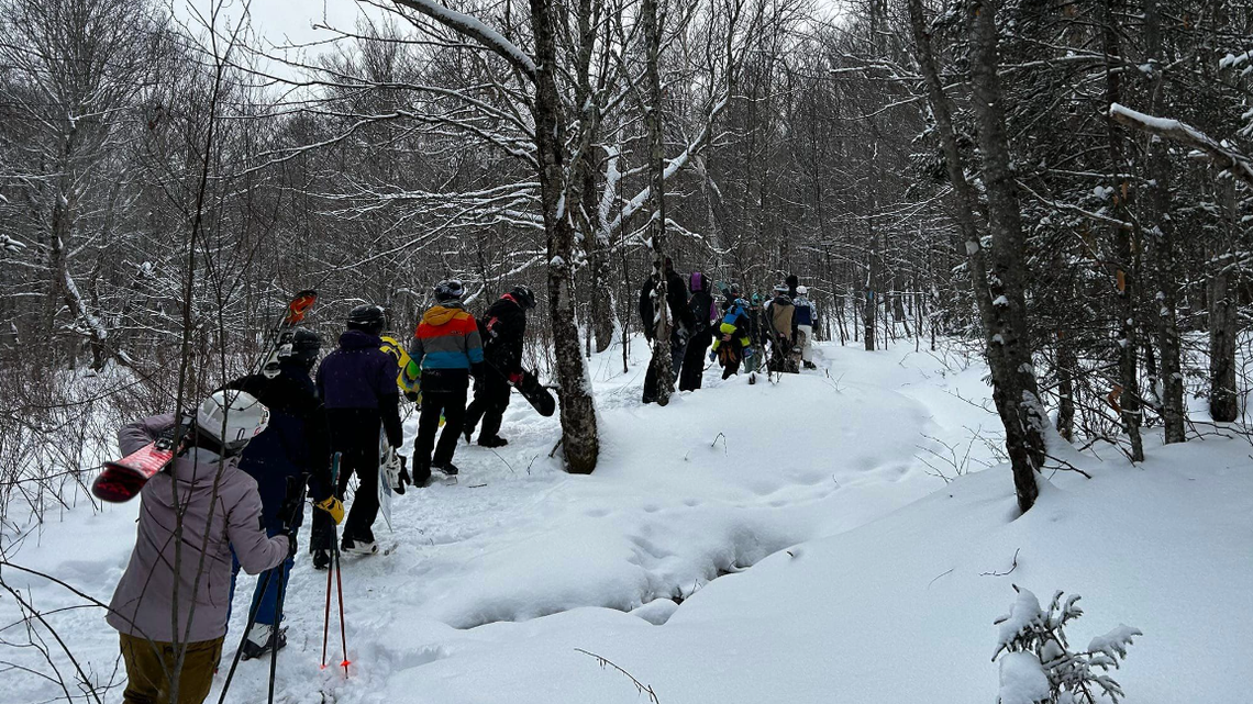 The rescuers trekked through the freezing cold to find the lost group, Vermont police said.