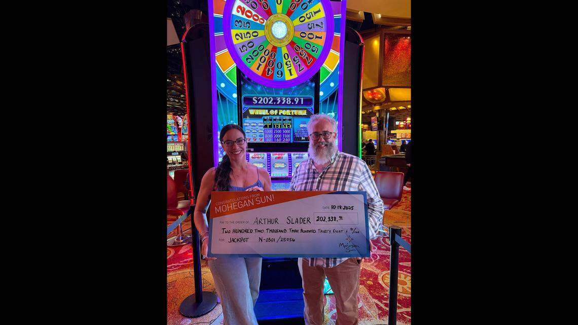 The winner of the $202,000 jackpot is pictured.