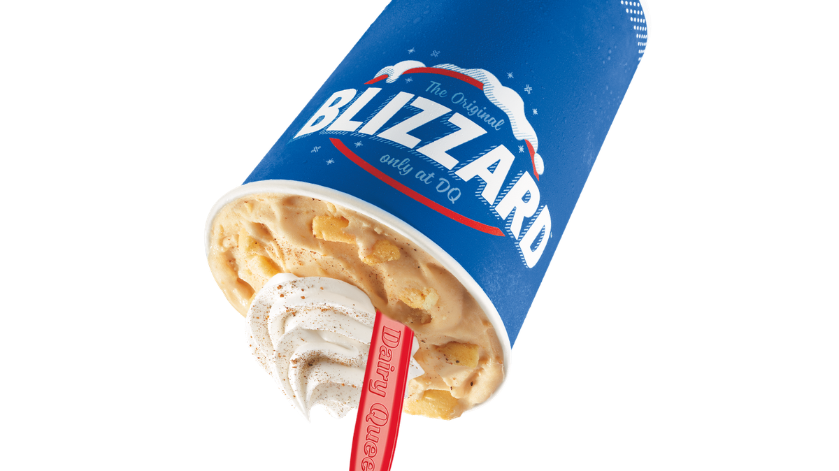 The pumpkin pie Blizzard is pictured. Dairy Queen is rolling out its fall menu Aug. 29.