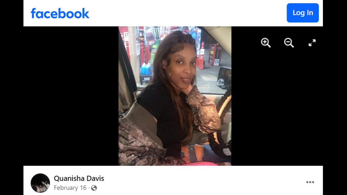 Quanisha Davis was missing for nearly two weeks before her body was discovered in the woods, Alabama authorities said. One man is charged.