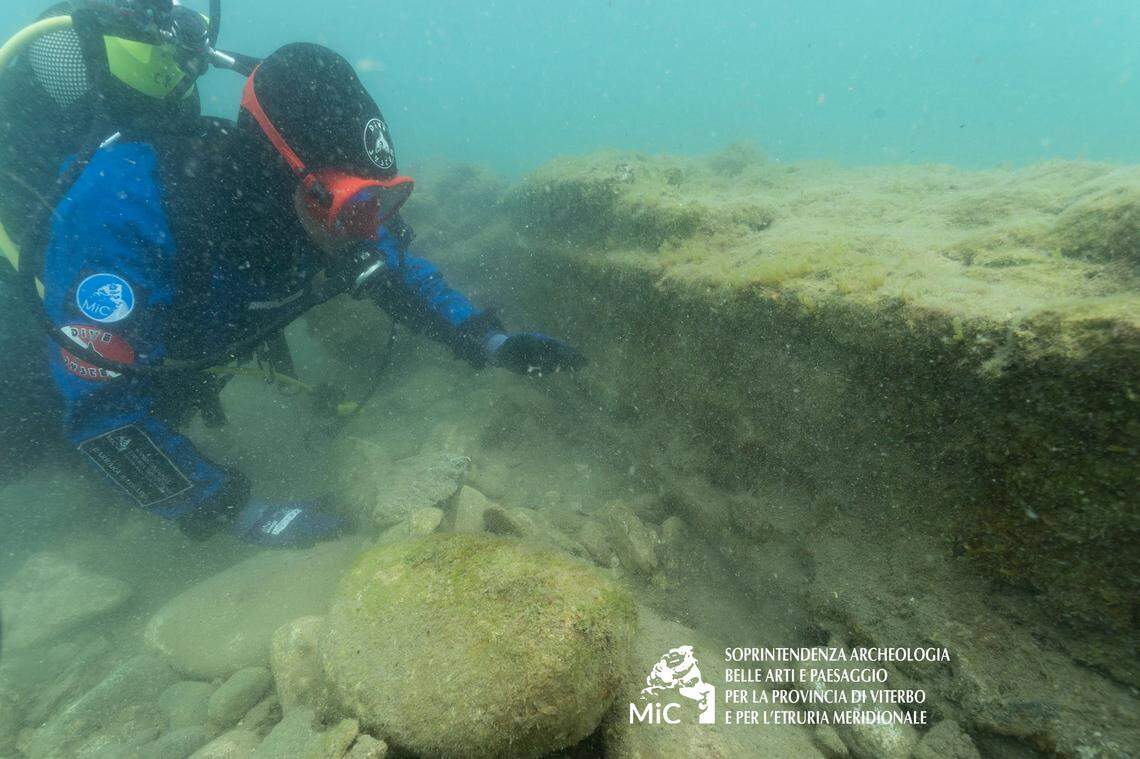 Diver seen at the underwater site