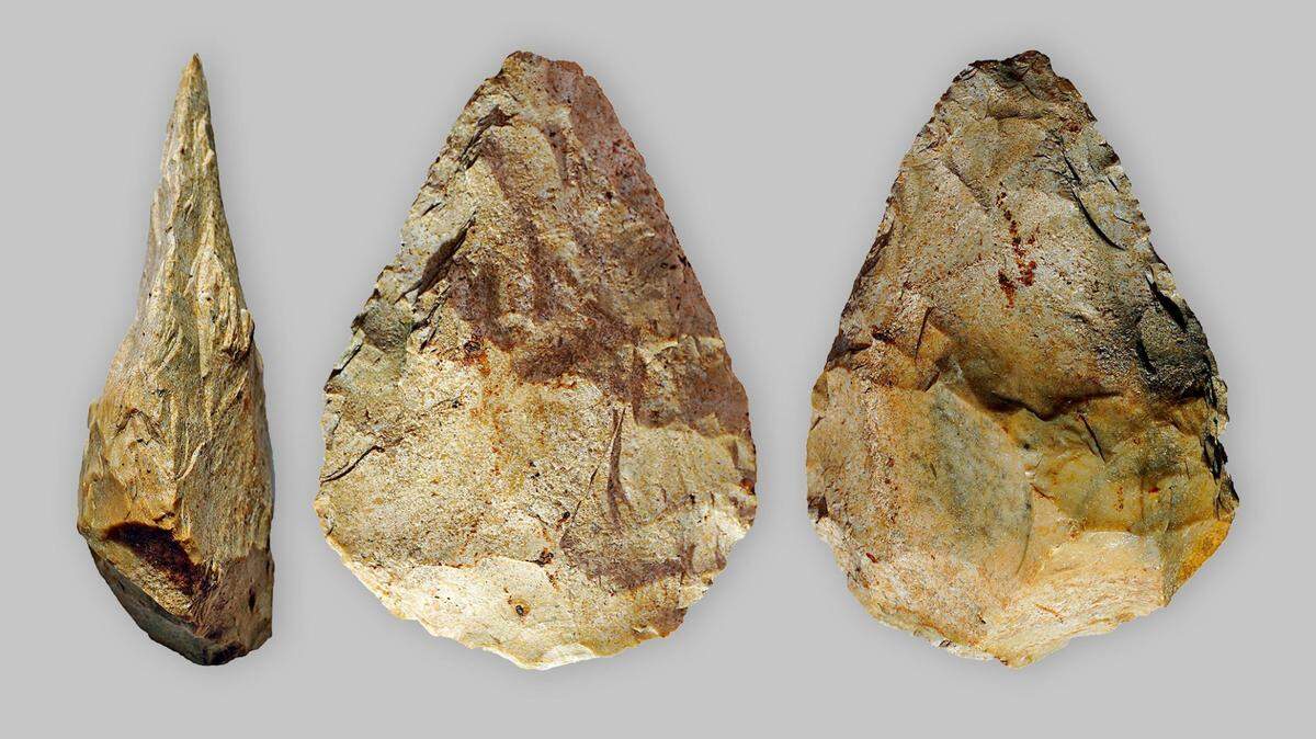 A hand ax dating back at least 45,000 years was recently discovered in Switzerland, officials said.