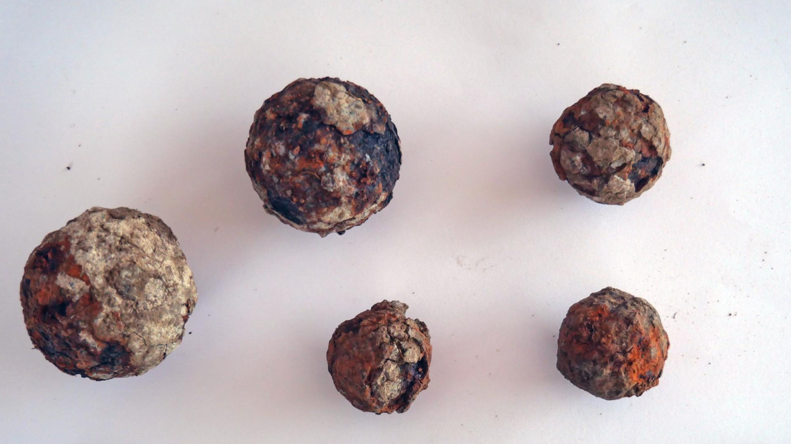 Excavations at an old French fort in the Caribbean Sea revealed cannonballs, coins and other artifacts, officials said.