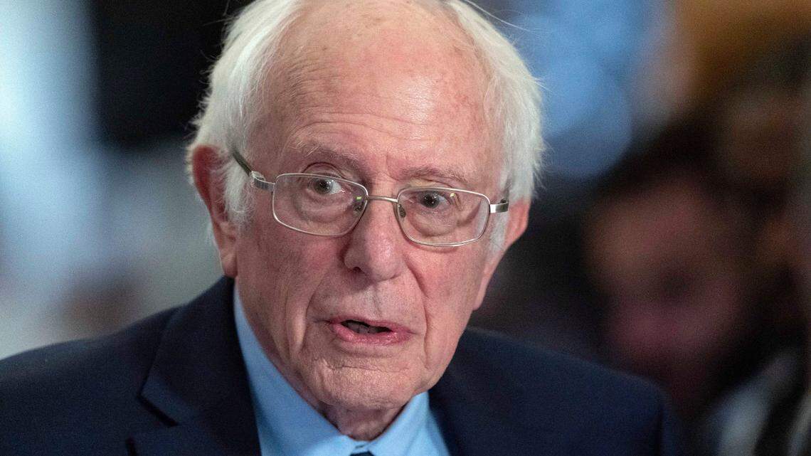 Sen. Bernie Sanders, I-Vt., slammed lawmakers who backed UNRWA cuts, calling them members of a “starvation caucus.” (AP Photo/Jose Luis Magana)