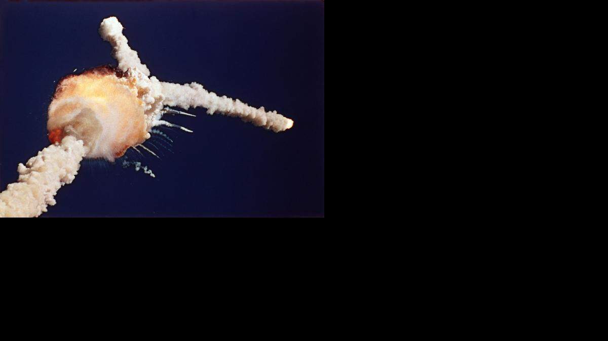 
In this Jan. 28, 1986 file photo, the space shuttle Challenger explodes shortly after lifting off from Kennedy Space Center on Jan. 28, 1986.
