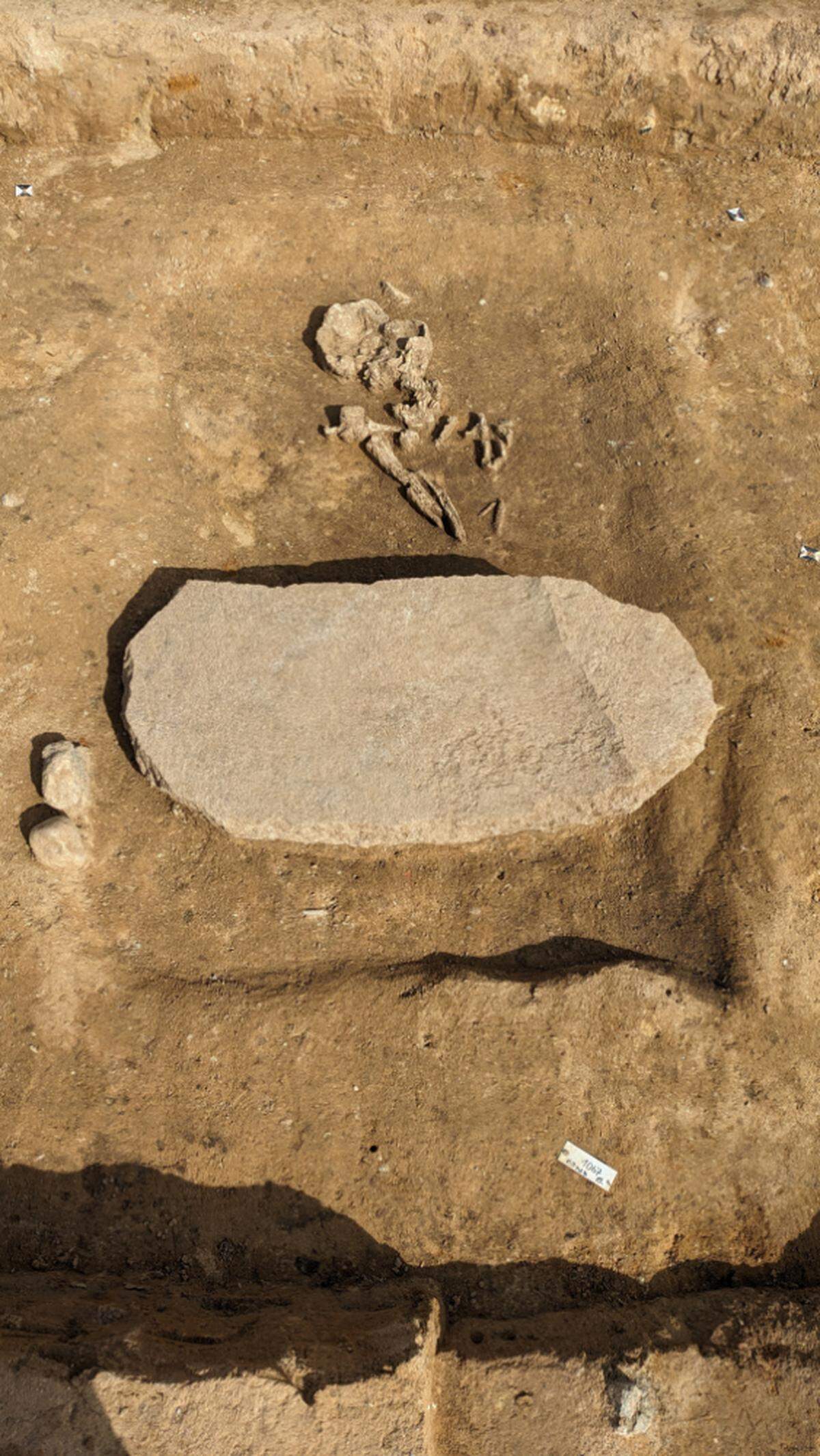 The burial site dates back around 4,200 years, the archaeologist said.