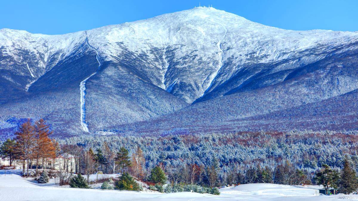 Mount Washington is the highest peak in the northeastern United States.