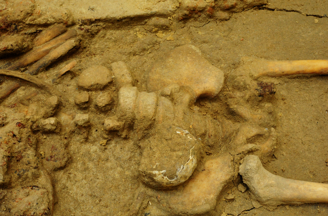 The egg likely had some sort of symbolic importance, officials said.