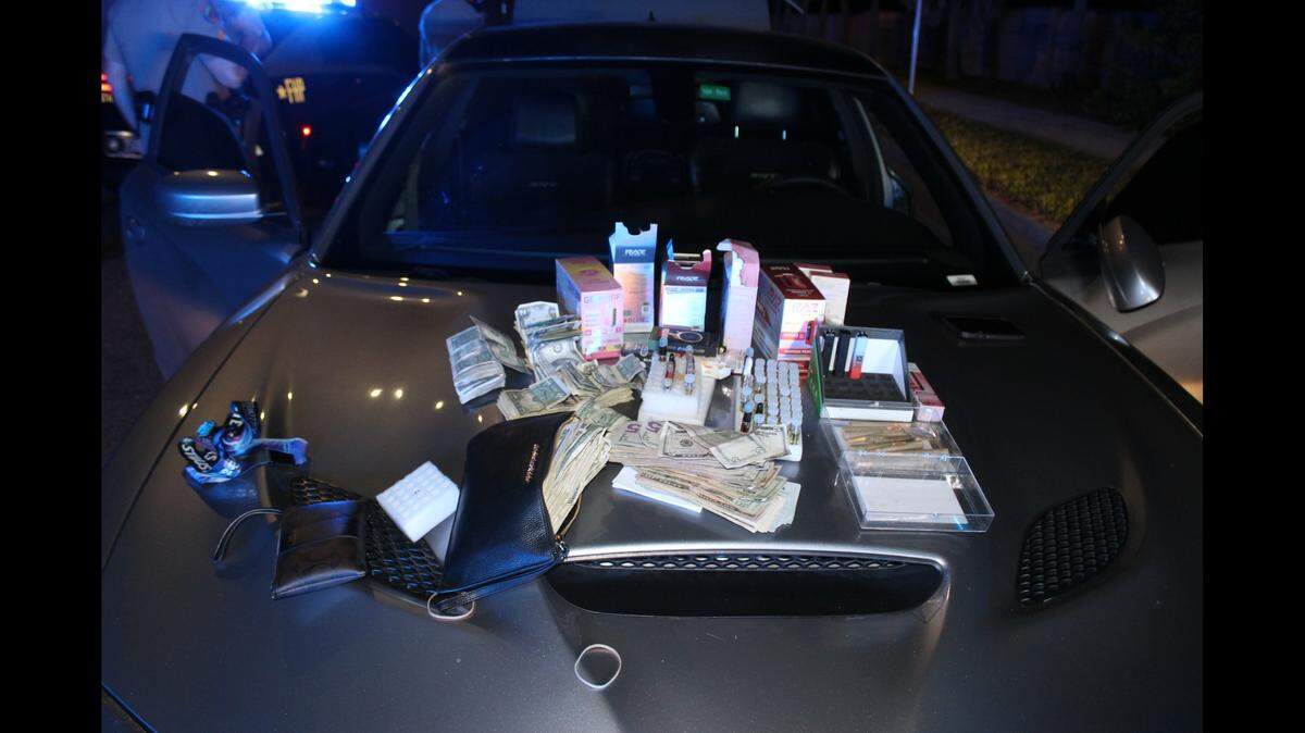 A woman was found with drugs in a Dodge Charger following a high-speed chase in Florida, according to state troopers.