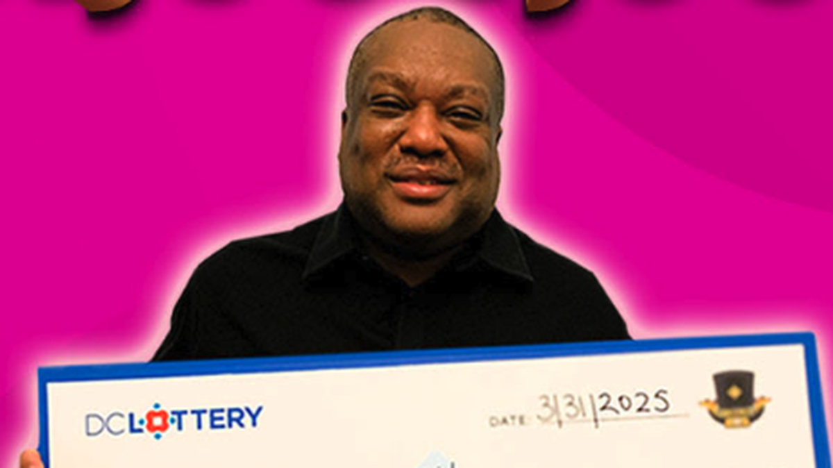 A Washington, D.C., man won a $1 million Powerball prize.