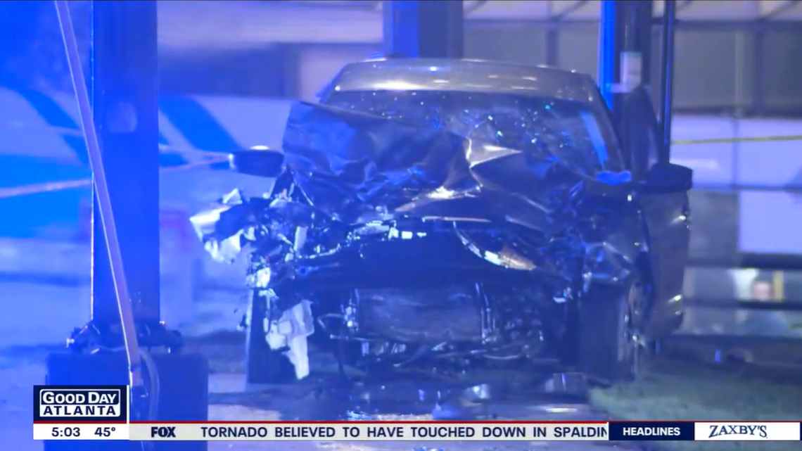 A vehicle involved in a deadly crash in Atlanta’s Buckhead community had been used in a robbery at a Chick-fil-A less than an hour earlier, Georgia authorities said.