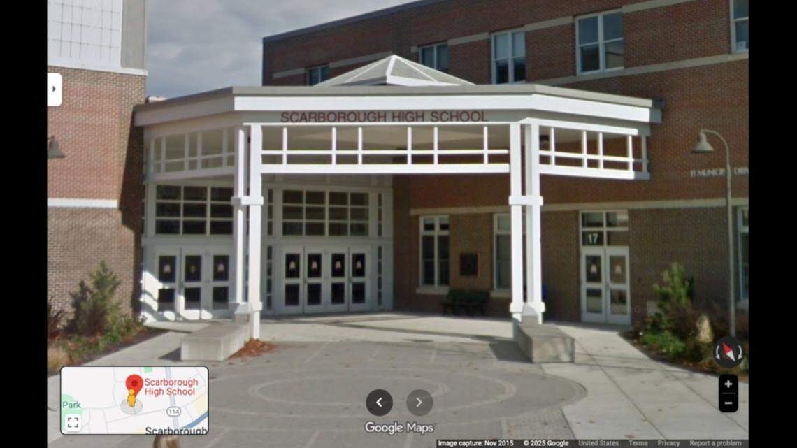 The assistant principal of Scarborough High School in Maine died in a crash while fleeing from cops, officials say.