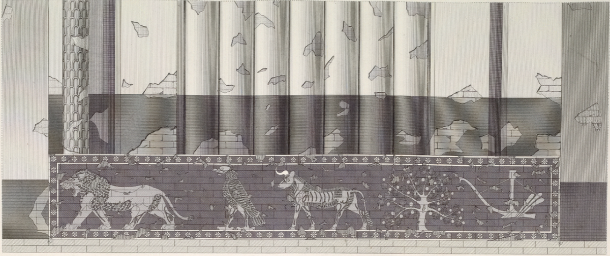 A depiction of the sequence of symbols